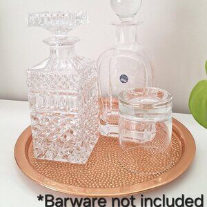 Vintage Coppercraft Serving Tray 1970s Copper Color Bar Decor vanity tray MCM